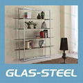 2012 Modern Metal Glass Bookshelf