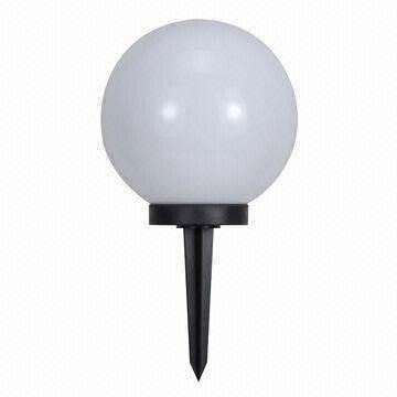  Solar Garden Light with Spike and Rubber Cable, Available in White/Black  