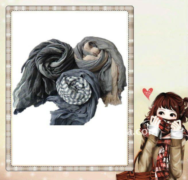 Crinkle Print Scarves 3