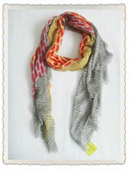 2012 Printed Fashion Ruffle Viscose Scarves