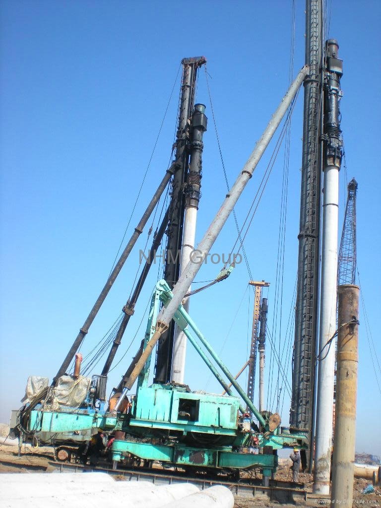 Piling Foundation Construction Equipment Hydraulic Footstep Piling Frame 4