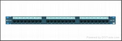 copper patch panel   U/UTP 24Ports CAT5E   1U