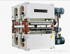 heavy duty, double sides, four heads, calibrating sanding machine