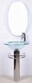 Glass basin.glass vanity,glass bathroom cabinet  2