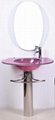 Glass basin.glass vanity,glass bathroom cabinet  3