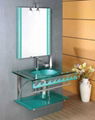 tempered glass basin,glass sink,glass