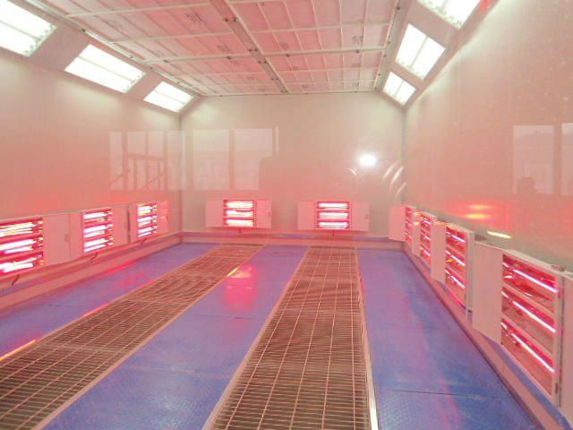 Infrared Lamp Spray Booth