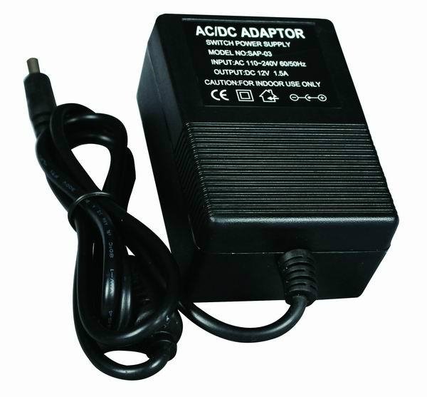 12V dc 1A 12W switching power adapter compact design