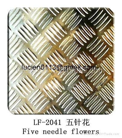 embossed (decorative) stainless steel sheet/plate 5