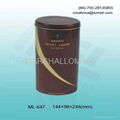 round high quality tea tin boxes