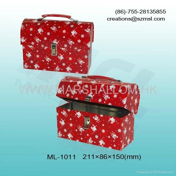 gift tins,tin boxes with a handle