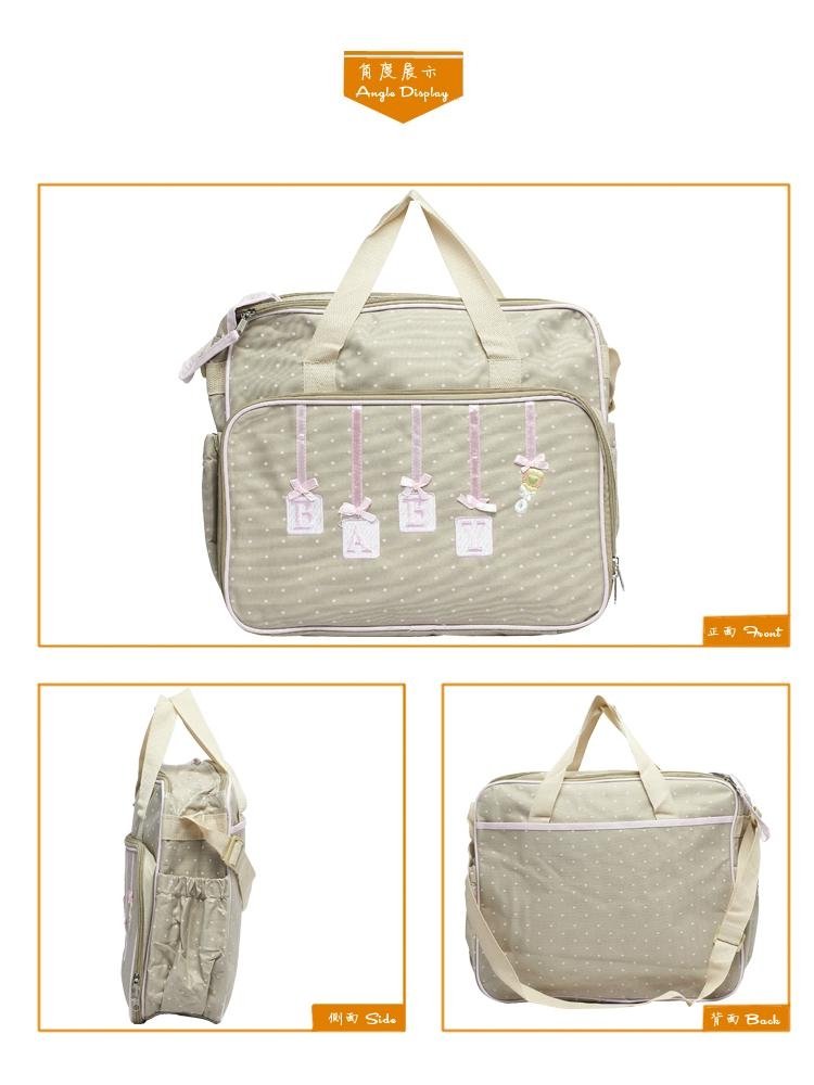 Free Shipping Khaki,Blue Oxford Fashion,Multi-functional Baby Nappy Diaper Bags  3