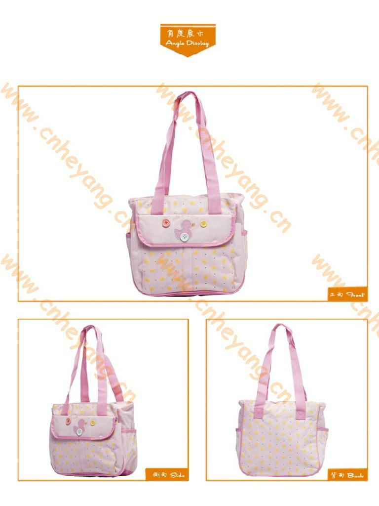 New Arrival fashion 600D blue,pink,khaki baby diaper bags+Free Shipping 3