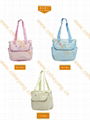 New Arrival fashion 600D blue,pink,khaki baby diaper bags+Free Shipping 2