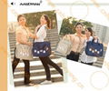 Free Shipping Khaki,Blue Oxford Fashion,Multi-functional Baby Nappy Diaper Bags 