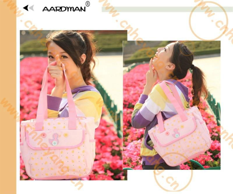 New Arrival fashion 600D blue,pink,khaki baby diaper bags+Free Shipping