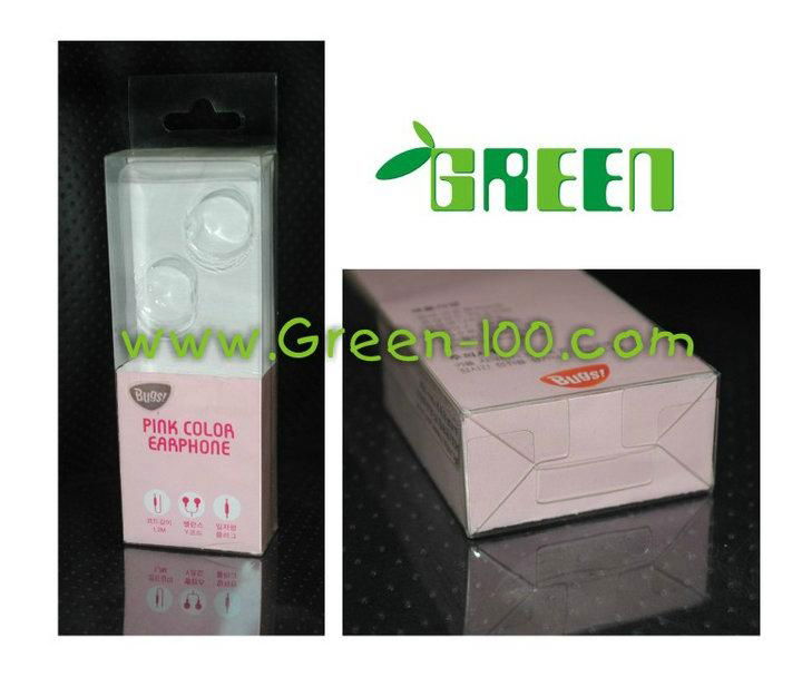 Offset printing packaging box with inner tray for earphone