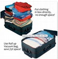 PE Travel Vacuum Bag roll up Vacuum Bag rolling vacuum bag 1