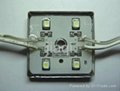 Metal shell 4 leds 3528 SMD Square module 