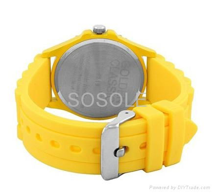 Colorful silicone diamond watch 5