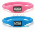 Silicone negative ion sports watch,