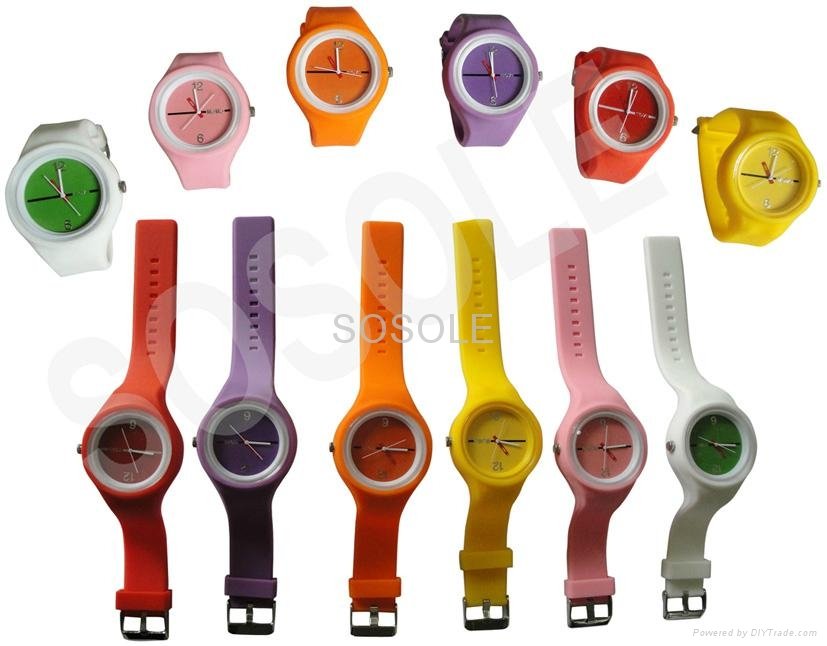High quality silicone jelly watches with waterproof  2