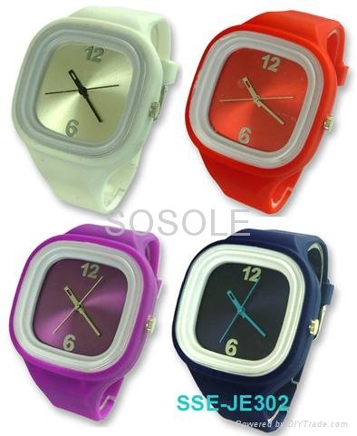 High quality silicone jelly watches with waterproof  3
