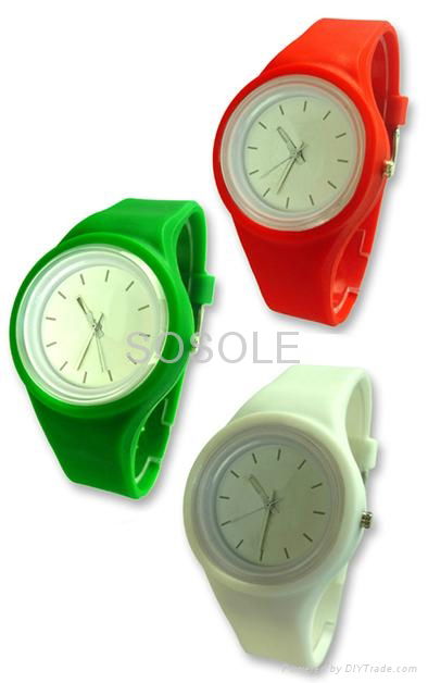 High quality silicone jelly watches with waterproof  5