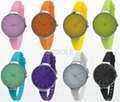 Fashion colorful silicone monol watches  4