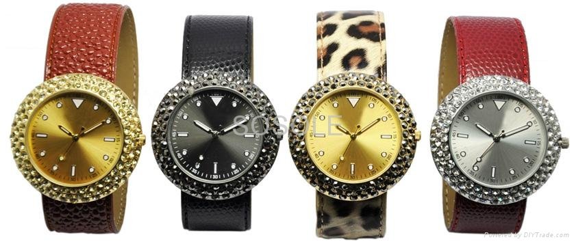 Hot selling silicone slap watch with high quality  2