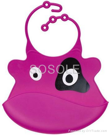 Rubber silicone baby bib; silicone bibs for baby  3