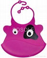 Rubber silicone baby bib; silicone bibs for baby  3