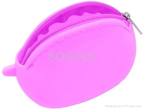 Latest silicone purse/wallet; hot selling silicone key purse 3