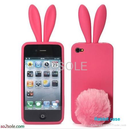 Fashion hot selling silicone case for Iphone 4G 