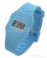 Fashion design silicone OPS watch with digital movement 1