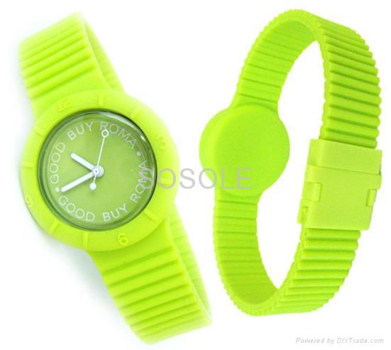 Best selling silicone hip hop watch for promotion gifts 