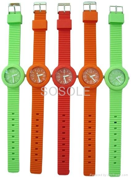 Best selling silicone hip hop watch for promotion gifts  2