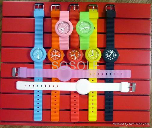 Best selling silicone hip hop watch for promotion gifts  4