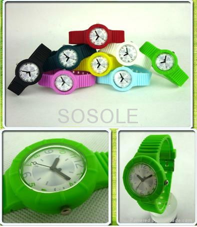 Best selling silicone hip hop watch for promotion gifts  5