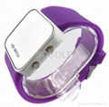 silicone LED watch; fashion style LED