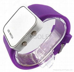 silicone LED watch; fashion style LED watch 