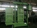 Two chamber rotation textile baler