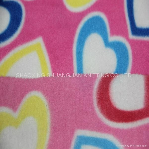 100% Polyester Two Sides Brush Wholesale Fleece Fabric 2
