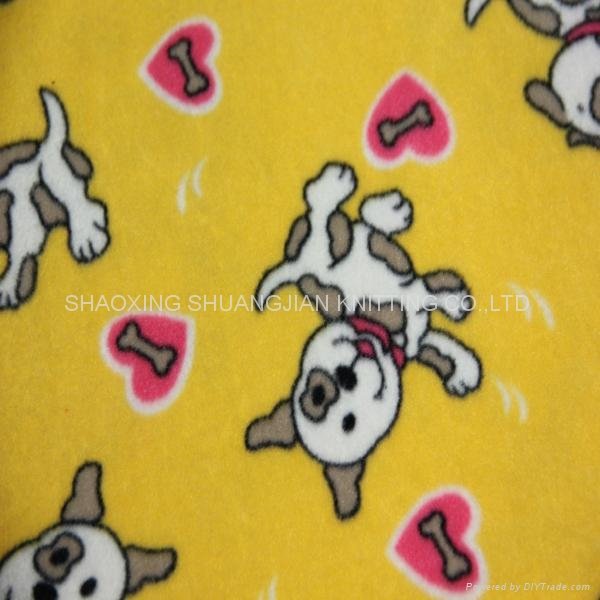 100% Polyester Two Sides Brush Wholesale Fleece Fabric 5