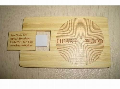 real capacity wooden card usb flash drive