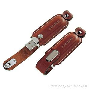 Promitional leather usb memory stick