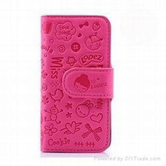 Leather case for iphone4/4s