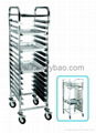 Stainless Steel Higher Cake Tray Trolley 1