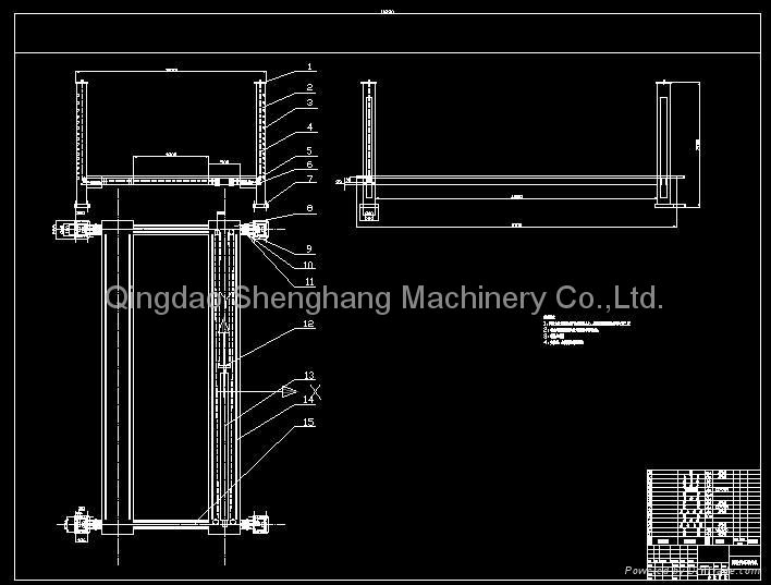 Four posts hydraulic car lift QDSH-F4000 4000KGS 5