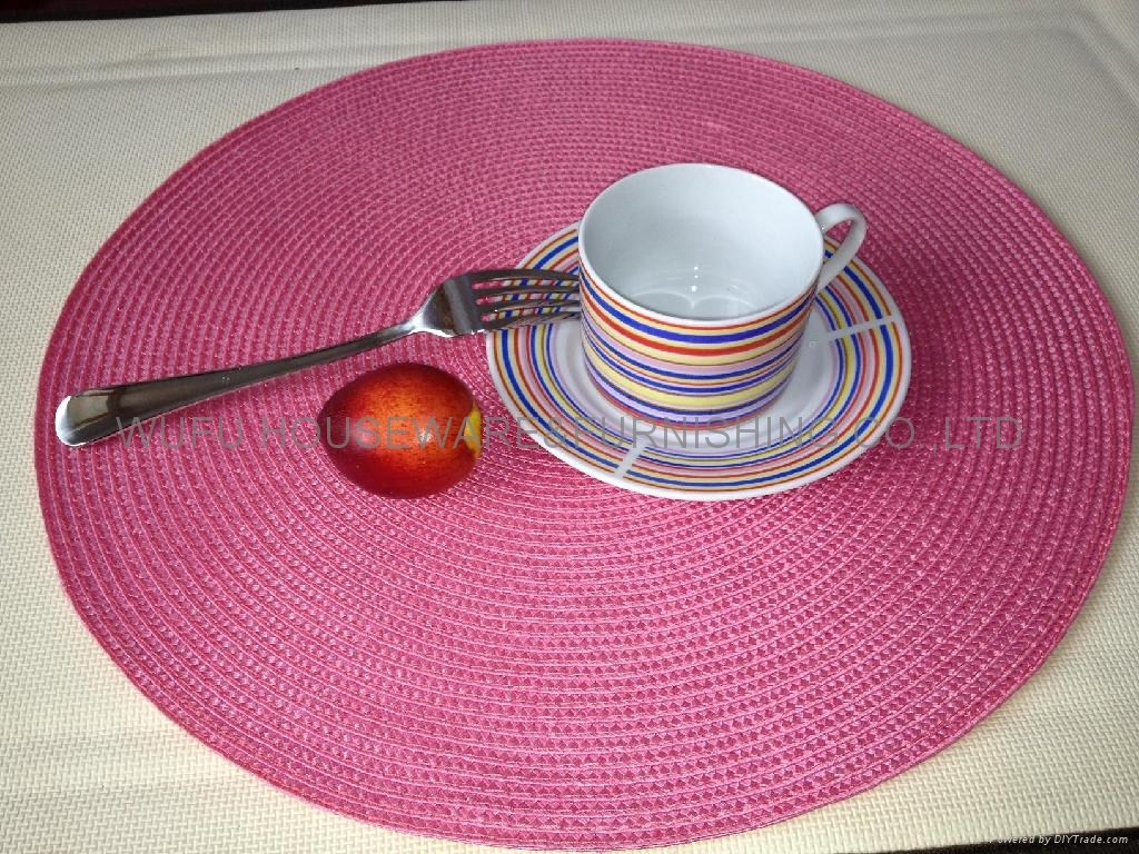 ROUND PP PLACEMAT P03 WOVEN PLACEMAT (China Manufacturer